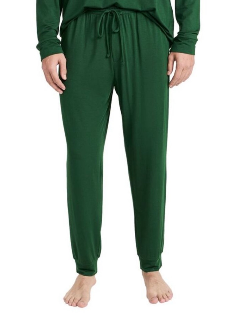 Eberjey Mens Henry Modal Pajama Jogger Pants Forest Green, Size XL